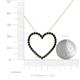 5 - Elaina Black Diamond Heart Pendant 