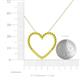 5 - Elaina Yellow Sapphire Heart Pendant 