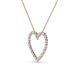 3 - Elaina Aquamarine and Diamond Heart Pendant 