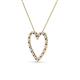 3 - Elaina Pink Tourmaline and Diamond Heart Pendant 