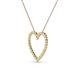 3 - Elaina Yellow Sapphire and Diamond Heart Pendant 