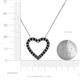 5 - Tiana Black Diamond Heart Pendant 