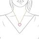 6 - Elaina Pink Sapphire and Diamond Heart Pendant 