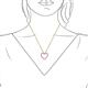 6 - Elaina Rhodolite Garnet and Diamond Heart Pendant 
