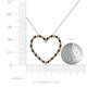 5 - Elaina Smoky Quartz and Diamond Heart Pendant 