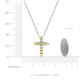 3 - Abella Yellow Sapphire and Diamond Cross Pendant 