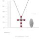 4 - Abella Ruby and Diamond Cross Pendant 