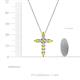 4 - Abella Yellow Sapphire and Diamond Cross Pendant 