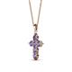 2 - Isabella Iolite Cross Pendant 