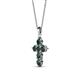 2 - Isabella Emerald Cross Pendant 