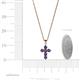 4 - Isabella Iolite Cross Pendant 