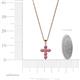 4 - Isabella Rhodolite Garnet Cross Pendant 