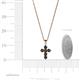 4 - Isabella Black Diamond Cross Pendant 