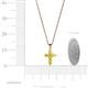4 - Isabella Yellow Sapphire Cross Pendant 