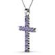 2 - Elihu Iolite Cross Pendant 