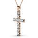 2 - Elihu Aquamarine and Diamond Cross Pendant 