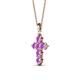 2 - Isabella Amethyst Cross Pendant 