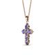 2 - Isabella Iolite Cross Pendant 