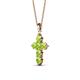 2 - Isabella Peridot Cross Pendant 