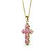 2 - Isabella Rhodolite Garnet Cross Pendant 