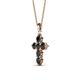 2 - Isabella Black Diamond Cross Pendant 