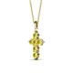 2 - Isabella Yellow Sapphire Cross Pendant 