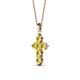 2 - Isabella Yellow Sapphire Cross Pendant 