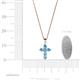 4 - Isabella Blue Topaz Cross Pendant 