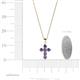 4 - Isabella Iolite Cross Pendant 