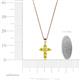 4 - Isabella Yellow Sapphire Cross Pendant 