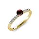 4 - Juan Red Garnet and Diamond Engagement Ring 