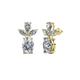 1 - Vania Diamond Dangle Stud Earrings 
