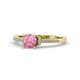1 - Enlai Pink Tourmaline and Diamond Engagement Ring 