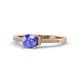 1 - Enlai Tanzanite and Diamond Engagement Ring 