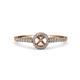 4 - Cyra Semi Mount Halo Engagement Ring 