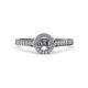 3 - Arael Semi Mount Halo Engagement Ring 