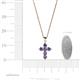 4 - Isabella Iolite Cross Pendant 