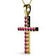 2 - Aja Ruby Cross Pendant 