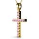 2 - Aja Pink Tourmaline Cross Pendant 