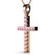 2 - Aja Pink Tourmaline Cross Pendant 