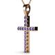 2 - Aja Iolite Cross Pendant 