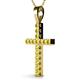 2 - Aja Yellow Sapphire Cross Pendant 
