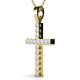 2 - Aja White Sapphire Cross Pendant 