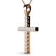 2 - Aja White Sapphire Cross Pendant 