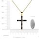 4 - Aja Blue Sapphire Cross Pendant 
