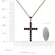 4 - Aja Blue Sapphire Cross Pendant 