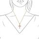 3 - Aja Pink Sapphire Cross Pendant 