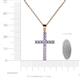 4 - Aja Tanzanite Cross Pendant 
