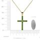 4 - Aja Green Garnet Cross Pendant 