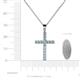 4 - Aja Aquamarine Cross Pendant 